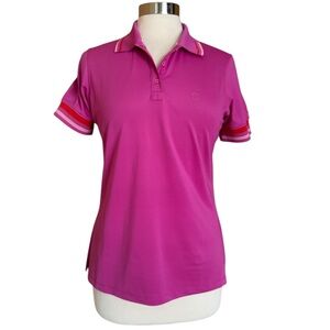 G/FORE Rose Violet Tipped Golf Polo Women’s Performance Top L
